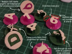 DnD class tokens 25mm