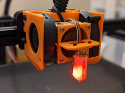 Ender 5 Easy Maintenance Fan Duct (Dual 5015)