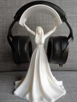 Female Statue Headphone Stand, Renaissance Style
