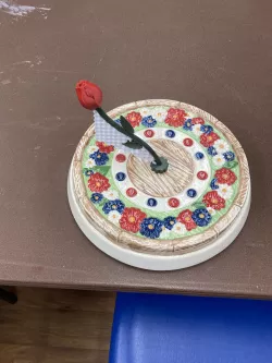 Flower Sundial Gnomon