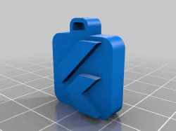 Flutter logo keyring - convex