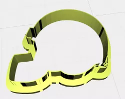 Football Helmet Cookie Cutter