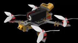 FPV Copter Mark 4 5" TBS Crossfire rx, VTX, GPS, vifly finder 2, Runcam Thumb pro 4k Mounts