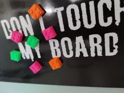Fridge / noticeboard magnets brick style