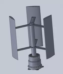 Fully 3D printed Wind turbine - Small scale vawt