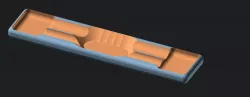 Gridfinity Xacto Knife Tray Insert (2 slot)