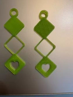 Heart Ace Earring - orecchini asso di cuori