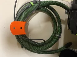 Hose and cable holder wall dog screw adaptation