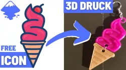 Ice cream earrings from SVG Icon