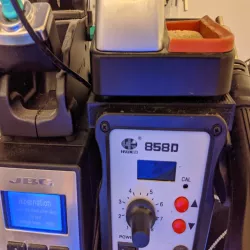 JBC on 858D cradle