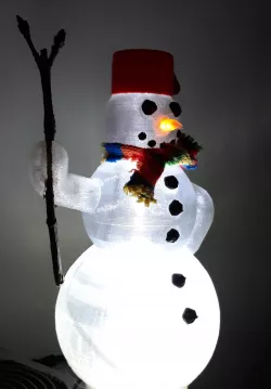 LED boosted snowman xmas theme light