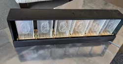 LED-NIXIE-M clock box in two parts