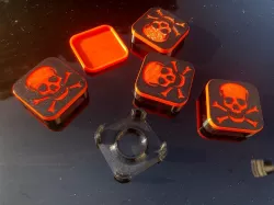 Lid with skull and bones for Roach / Ant Trap (Bait Station)