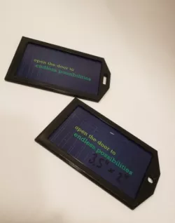Luggage Tag Business card sized