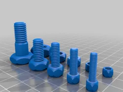 Metric thread and screw library