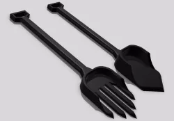 Mini Shovel and Forks