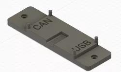 MKS CANable Pro DIN rail mount