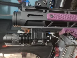 mlok zip tie flashlight mount 21mm
