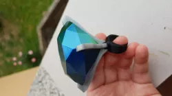 Oversized diamond ring