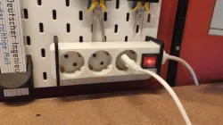 Powerstrip holder for Ikea Skadis 53x40mm