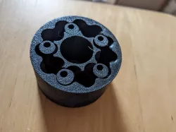 Print-in-place eccentric cycloid planetary gear
