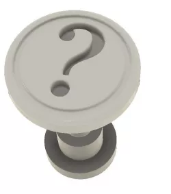 Question Mark Stud Button