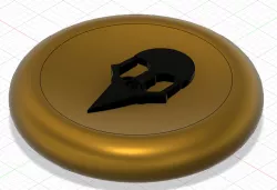 Raven skull coin