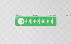 Rick Roll Spotify Code Keychain