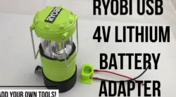 RYOBI USB Lithium 4V Battery Adapter and Pop-up Lantern