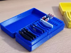 SD & Micro SD - Card Box (for 11 x SD & 16 x microSD) print in place