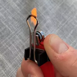 Self Sanitising Button Presser BIC Lighter Modification