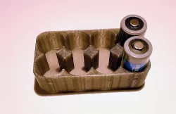 Simple CR123A battery box that holds 8 batteries