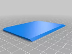 Simple plate flat scraper