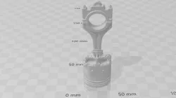skull-piston keychain