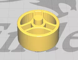 Spool Holder for Scotch Tape Dispenser Remix from ThingiVerse user rikkilambo