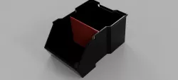 Stackable Box with Divider Wall