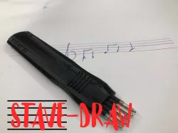 Staff-stave pen (music)