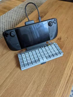 Steamdeck/Keyboard stand platform. (Requires separate SD stand print, link in description)
