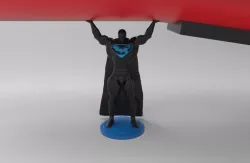 superman holding rocket