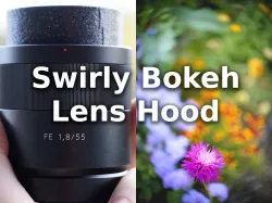 Swirly Bokeh Lens Hood for Sony FE 55/1.8