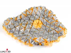 Tetrahedron chainmail fabric