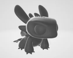 Toothless - Cute figurine and keychain