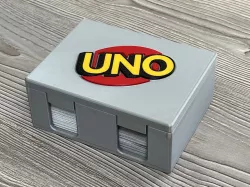 UNO card box / Solo box with optional magnets with colored logo - solo material print!