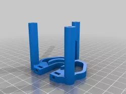 Volcano Hot End Mount for Resinseer's Improved E3D V6 Hotend Mount for Rostock Max V3 & Orion Deltas