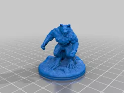  Werewolf Remix - Tabletop Miniature (FDM friendly)