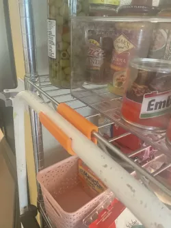 Wire rack shelf - Step ladder hanger
