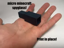Working Minecraft Spyglass Print In Place