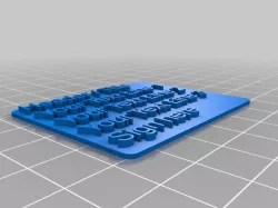 Your Text Tag, adjustable