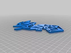 2D Dragon Wall Sculpture