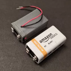 9V battery shaped 9V batter clip holder